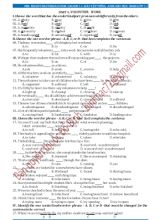 Bài tập Tiếng Anh cho học sinh Lớp 11 - Unit 4 Volunteer work - Đỗ Bình